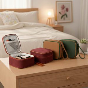 BC91237-Porta Maquiagem Camurça Mumbai