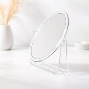 32228Espelho de Mesa Oval Plástico