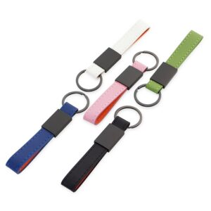 60163- Chaveiro Metal com Couro Sintético