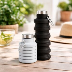 70722-Garrafa Retrátil Silicone 500ml