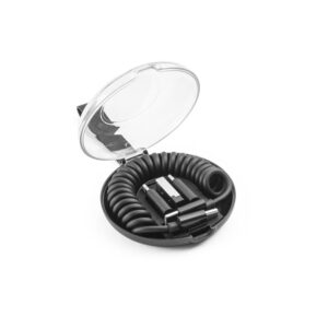 47203-Conjunto composto por cabo espiral com carregamento super-rápido e adaptadores