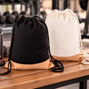 95493-Mochila Saco de Lona e Cortiça